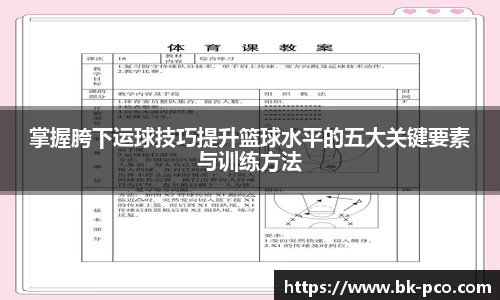掌握胯下运球技巧提升篮球水平的五大关键要素与训练方法